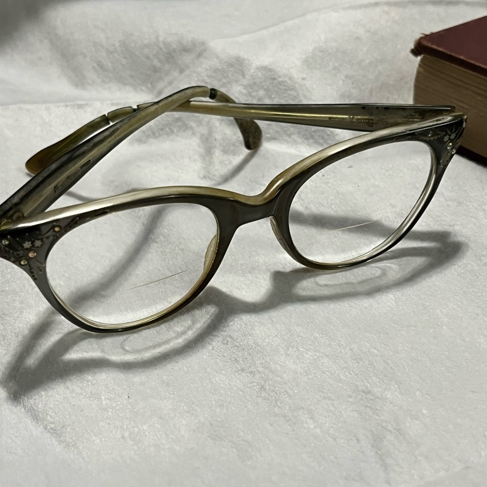 Vintage cat eye , frames made in France glasses